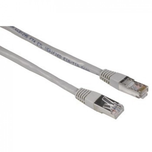 Патч-корд Hama H-30593 STP cat5E 5м серый RJ-45 (m)-RJ-45 (m)