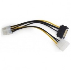 Кабель питания для видеокарт Gembird 8-pin PCI-E - Molex+SATA (CC-PSU-82)