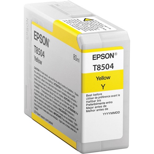 Картридж Epson T850 SC-P800 Yellow T850400 UltraChrome HD ink 80ml C13T850400