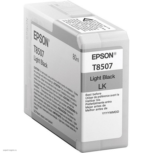 Картридж Epson T850 SC-P800 Light Black T850700 UltraChrome HD 80ml C13T850700