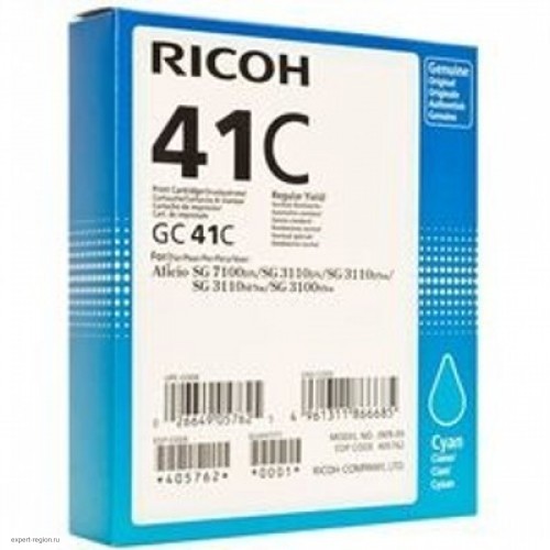 Картридж Ricoh GC 41C голубой 405762