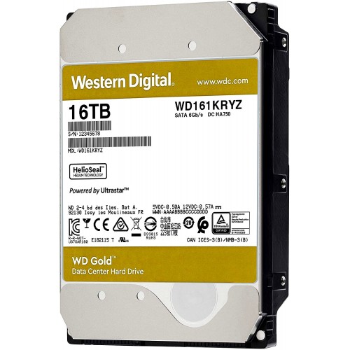 Жёсткий диск 16Tb SATA-III Western Digital Gold (WD161KRYZ)