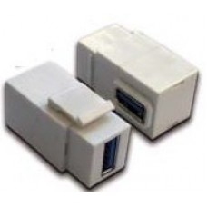 Модуль Keystone Lanmaster, USB 3.0, тип A, мама-мама, 90 градусов, белый