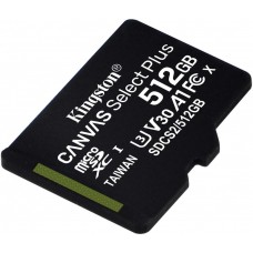 Карта памяти 512Gb MicroSD Kingston Canvas Select Plus Class 10 (SDCS2/512GBSP)