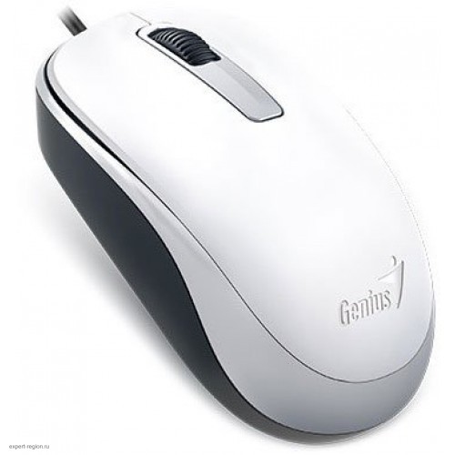 Мышь Genius Mouse DX-125, Optical, USB, 1000dpi, White, подходит под обе руки