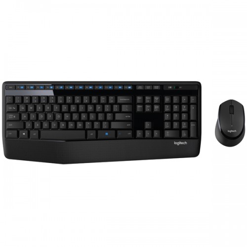 Комплект клавиатура + мышь Logitech Wireless Desktop MK345, Black, [920-008534]