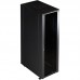 Шкаф 19" LANMASTER Business, 18U 600x800, черный, передняя дверь стекло, задняя дверь распашная металл