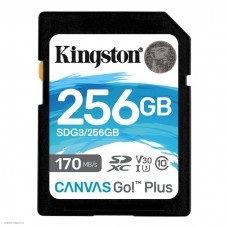 Флеш карта SDXC 256Gb Class10 Kingston SDG3/256GB Canvas Go! Plus w/o adapter