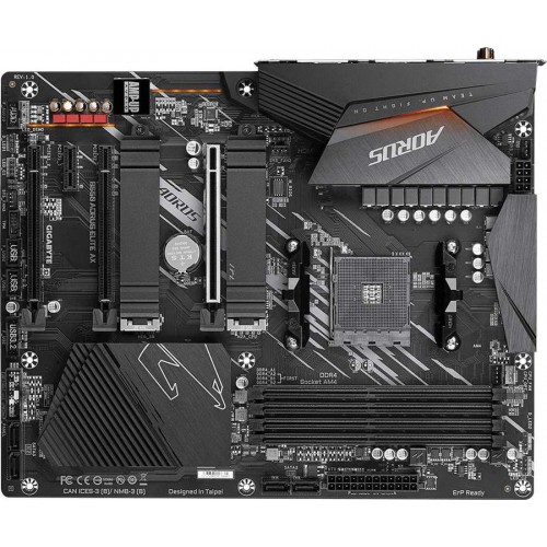 Материнская плата Gigabyte B550 AORUS ELITE AX Soc-AM4 AMD B550 4xDDR4 ATX AC`97 8ch(7.1) 2.5Gg RAID+HDMI+DP