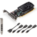 Видеокарта PNY Nvidia Quadro P620 DVI 2GB GDDR5, 128-bit, PCIEx16 2.0, mini DP 1.4 x4, Active cooling, TDP 40W, LP, Bulk, (YPVCQP620DVIV2BLK1)