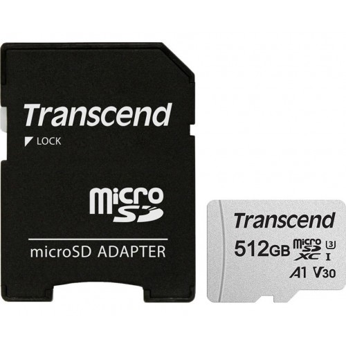 Флеш карта microSDXC 512Gb Class10 Transcend TS512GUSD300S-A + adapter