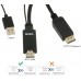 Кабель VCOM HDMI (M) + USB - DisplayPort (M), 1.8м (CG599C-1.8M)