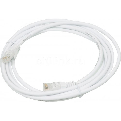 Патч-корд Panduit UTP28CH3M вилка RJ-45-вилка RJ-45 кат.5е 3м белый LSZH