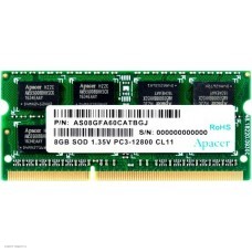 Оперативная память 8Gb DDR-III 1600MHz Apacer SO-DIMM 1.35v (AS08GFA60CATBGJ)