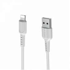 Кабель USB AM - Lightning 8 для iPhone, iPad 1м, Borofone Easy BX16, 2A, белый