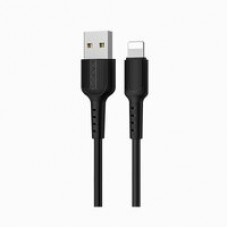 Кабель USB AM - Lightning 8 для iPhone, iPad 1м, Borofone Wieldy BX37, 2A, черный
