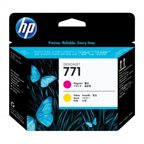 Печатающая головка HP 771 CE018A пурпурный/желтый для HP DJ Z6200