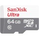 Флеш карта microSDHC 64Gb Class10 Sandisk SDSQUNR-064G-GN3MN Ultra Light w/o adapter