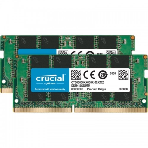 Память оперативная Crucial SODIMM 32GB Kit (16GBx2) DDR4 2666 MT/s (PC4-21300) CL19 Unbuffered 260pin CT2K16G4SFRA266