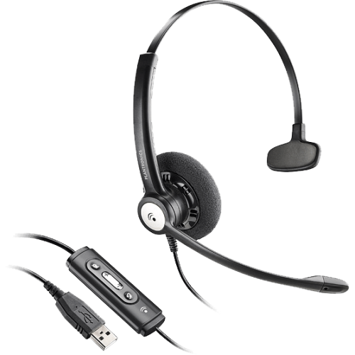 Гарнитура проводная Plantronics ENTERA HW111N-USB-M,E+A 202238-12