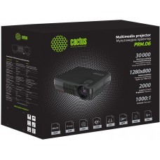 Проектор Cactus CS-PRM.06B.WVGA LCD 2000Lm (800x480) 1000:1 ресурс лампы:30000часов 1xUSB typeA 1xHDMI 1кг