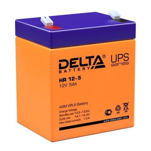 Аккумулятор Delta HR 12-5 12V 5Ah