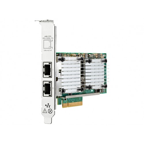Сетевая карта HPE Ethernet Adapter, 530T, 2x10Gb, PCIe(2.0), Qlogic, for G7/Gen8/Gen9/Gen10 servers