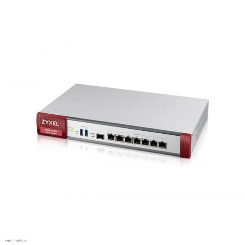 Межсетевой экран ZYXEL ZyWALL USG FLEX 500 firewall with 1 year subscription set (AS, AV, CF, IDP), Rack, 7 configurable (LAN / WAN) ports GE, 1xSFP, 2xUSB3.0, AP Controller (8/72), Device HA Pro USGFLEX500-RU0102F