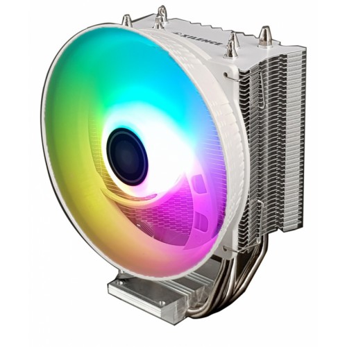 Кулер для процессора XILENCE Performance C CPU cooler M403PRO.W.ARGB, PWM, 120mm fan, White, 3 heat pipes, Universal