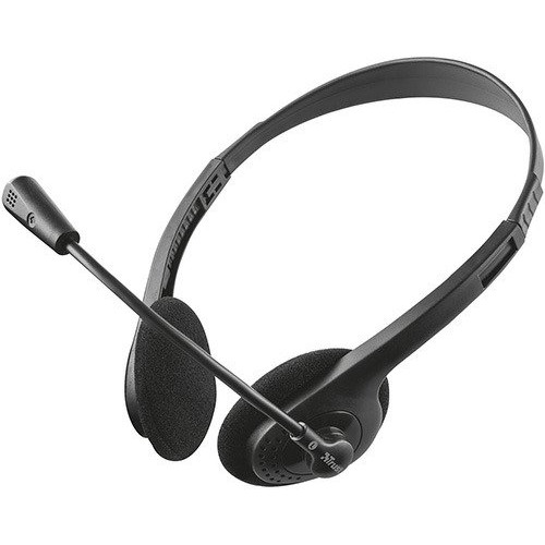 Гарнитура Trust Headset Primo, Stereo, 2x mini jack 3.5mm, Сlosed-back, Black [21665]