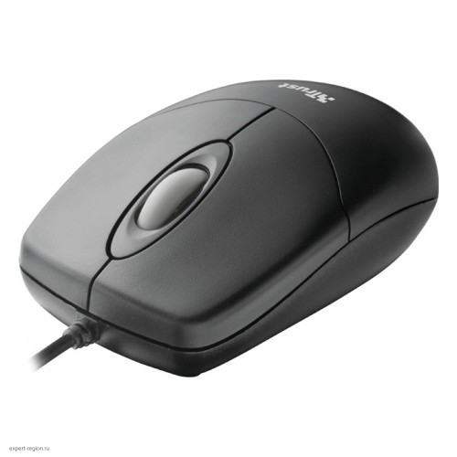 Мышь Trust Mouse Basi, Optical, USB, 1000dpi, Ergonomic, Black, подходит под обе руки  [16591]