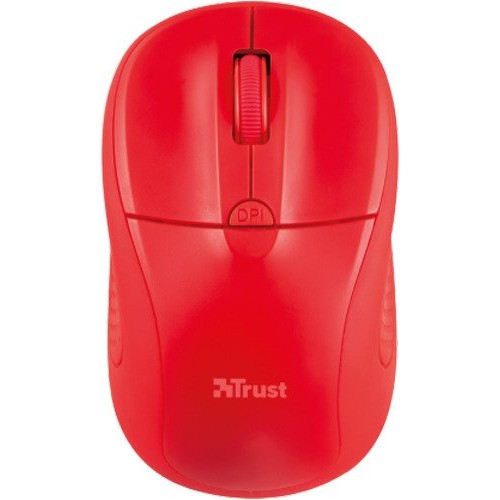 Мышь Trust Wireless Mouse Primo, USB, 800-1600dpi, Red, подходит под обе руки  [20787]