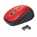 Мышь Trust Wireless Mouse Yvi, USB, 800-1600dpi, Red, подходит под обе руки [19522]