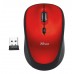 Мышь Trust Wireless Mouse Yvi, USB, 800-1600dpi, Red, подходит под обе руки [19522]