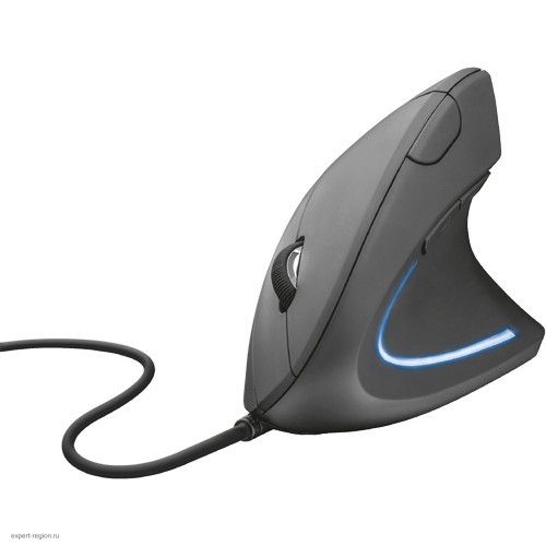 Мышь Trust Mouse Verto, Optical, USB, 1000-1600dpi, LED Illuminated, Ergonomic, Black [22885]