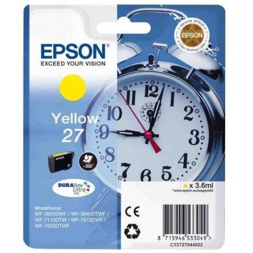 Картридж EPSON T2702, желтый [c13t27044022]