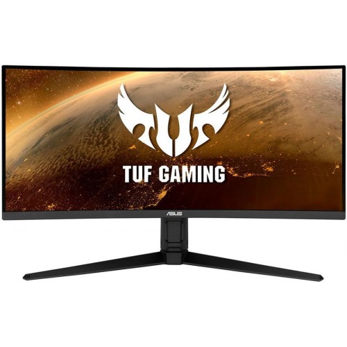 Монитор ASUS 34" VG34VQL1B VA LED изогнутый, 3440x1440, ProGaming, 1ms, 550cd/m2, 178°/178°, 100Mln:1, 165Hz, HDR10, 2*HDMI, 2*DP, USB-hub, колонки, HAS, Swivel, Pivot, Tilt, VESA, Black, 90LM06F0-B01170