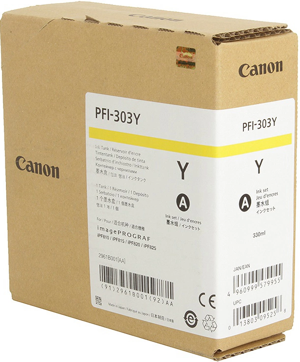 Картридж Canon PFI-303Y (2961B001), желтый