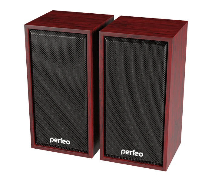 Колонки Perfeo PF-84 CABINET 2*3 USB, махагон PF_A4388