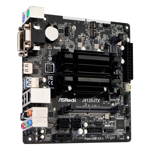 Материнская плата ASROCK J4125-ITX (Cel J4125, Mini-ITX)