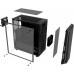 Корпус ZALMAN K1 Rev.B, ATX, BLACK, WINDOW, EDGE RGB DESIGN, 2x3.5", 2x2.5", 2xUSB2.0, 2xUSB3.0, FRONT 1x120mm, REAR 1x120mm ARGB