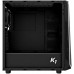 Корпус ZALMAN K1 Rev.B, ATX, BLACK, WINDOW, EDGE RGB DESIGN, 2x3.5", 2x2.5", 2xUSB2.0, 2xUSB3.0, FRONT 1x120mm, REAR 1x120mm ARGB
