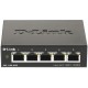 Коммутатор D-Link DGS-1100-05V2/A1A, L2 Smart Switch with 5 10/100/1000Base-T ports2K Mac address, 802.3x Flow Control,32 802.1Q VLAN, VID range 1-4094, Jumbo  9216 bytes, IGMP Snooping, Loopback Detection, Cab