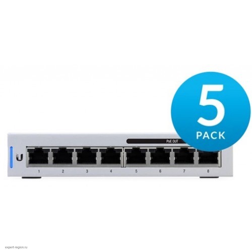 Коммутатор Ubiquiti UniFi Switch 8-60W (5-pack)