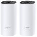 Точка доступа TP-LINK Deco M4(2-Pack) AC1200 Whole-Home Mesh Wi-Fi System,  867Mbps at 5GHz+300Mbps at 2.4GHz, 2 Gigabit Ports, 2 internal antennas