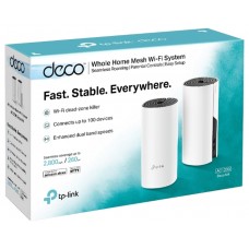 Точка доступа TP-LINK Deco M4(2-Pack) AC1200 Whole-Home Mesh Wi-Fi System,  867Mbps at 5GHz+300Mbps at 2.4GHz, 2 Gigabit Ports, 2 internal antennas