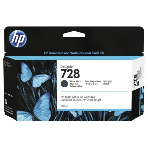 Картридж HP 728 130-ml Matte Black DesignJet Ink Cartridge 3WX25A