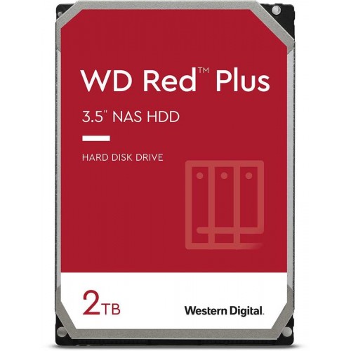 Жесткий диск WD Original SATA-III 2Tb WD20EFZX NAS Red Plus (5400rpm) 128Mb 3.5"