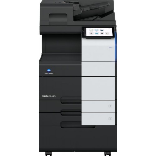 МФУ Konica Minolta bizhub 450i (A3, 45 ppm, DADF, без тумбы, без картриджей, без кабеля питания, запуск только инженером платно, замена AA6U021)