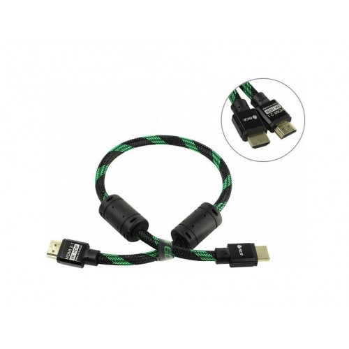 Кабель Greenconnect HDMI 2.1, 8K 60Hz, 4K 144Hz, 0.5m, динамический HDR 4:4:4, Ultra HD, 48.0 Гбит/с, тройное экранирование, ферритовые фильтры, GCR-51871 GCR-51871